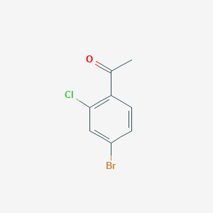 molecular formula C8H6BrClO B1590970 1-(4-Bromo-2-chlorophenyl)ethanone CAS No. 252561-81-2