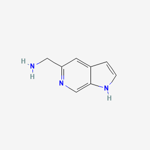 molecular formula C8H9N3 B1590978 1H-Pyrrolo[2,3-C]pyridine-5-methanamine CAS No. 267876-19-7