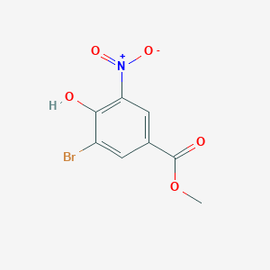 molecular formula C8H6BrNO5 B1590988 Methyl 3-bromo-4-hydroxy-5-nitrobenzoate CAS No. 40258-72-8