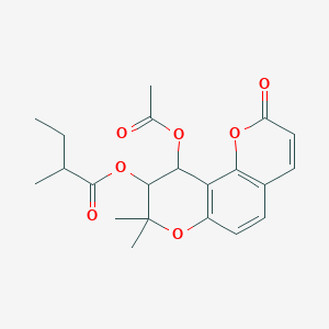 molecular formula C21H24O7 B159099 Visnadin CAS No. 10182-81-7