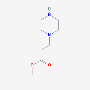 molecular formula C8H16N2O2 B1590992 Methyl 3-(piperazin-1-yl)propanoate CAS No. 43032-40-2