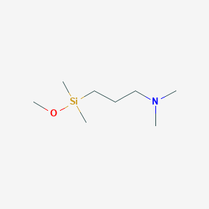 molecular formula C8H21NOSi B1591000 3-[Methoxy(dimethyl)silyl]-N,N-dimethylpropan-1-amine CAS No. 142062-27-9