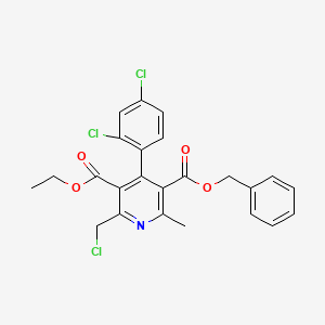 2-Chloromethyl-4-(2,4-dichlorophenyl)-6-methylpyridine-3,5-dicarboxylic acid 5-benzyl 3-ethyl ester