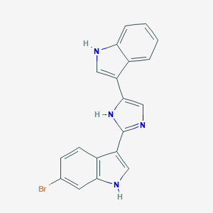 molecular formula C19H13BrN4 B159103 Nortopsentin B CAS No. 134029-44-0