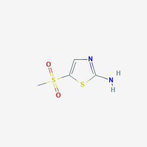 molecular formula C4H6N2O2S2 B1591040 2-氨基-5-甲基磺酰噻唑 CAS No. 20812-13-9