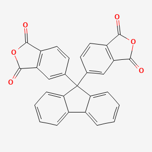 molecular formula C29H14O6 B1591041 1,3-Isobenzofurandione, 5,5'-(9H-fluoren-9-ylidene)bis- CAS No. 135876-30-1