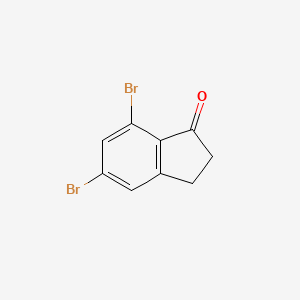 molecular formula C9H6Br2O B1591057 5,7-Dibromo-1-indanone CAS No. 923977-18-8