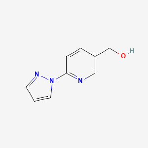 molecular formula C9H9N3O B1591058 (6-(1H-Pyrazol-1-YL)pyridin-3-YL)methanol CAS No. 748796-38-5