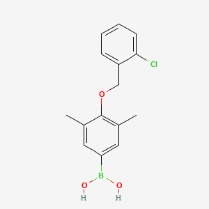 molecular formula C15H16BClO3 B1591073 4-(2'-氯苄氧基)-3,5-二甲基苯硼酸 CAS No. 849052-15-9