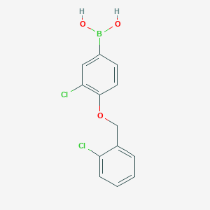 molecular formula C13H11BCl2O3 B1591074 (3-氯-4-((2-氯苄基)氧)苯基)硼酸 CAS No. 870777-26-7