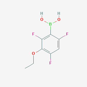 molecular formula C8H8BF3O3 B1591076 (3-Ethoxy-2,4,6-trifluorophenyl)boronic acid CAS No. 871125-69-8