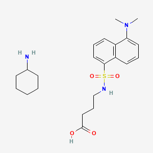 molecular formula C22H33N3O4S B1591085 Dansyl-gamma-amino-n-butyric acid cyclohexylammonium salt CAS No. 84560-02-1