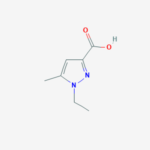 molecular formula C7H10N2O2 B1591088 1-ethyl-5-methyl-1H-pyrazole-3-carboxylic acid CAS No. 50920-46-2