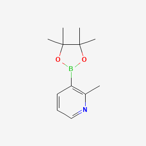 molecular formula C12H18BNO2 B1591090 2-Methyl-3-(4,4,5,5-tetramethyl-1,3,2-dioxaborolan-2-yl)pyridine CAS No. 1012084-56-8