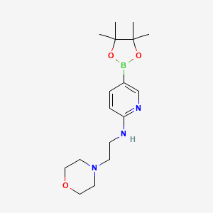 molecular formula C17H28BN3O3 B1591097 N-(2-Morpholinoethyl)-5-(4,4,5,5-tetramethyl-1,3,2-dioxaborolan-2-yl)pyridin-2-amine CAS No. 943911-64-6