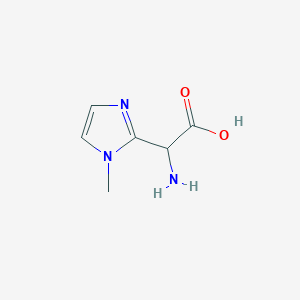 molecular formula C6H9N3O2 B1591099 Amino(1-methyl-1H-imidazol-2-yl)acetic acid CAS No. 85692-43-9