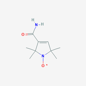 molecular formula C9H16N2O2 B015911 3-Pyrrolin-1-yloxy, 3-carbamoyl-2,2,5,5-tetramethyl- CAS No. 3229-73-0