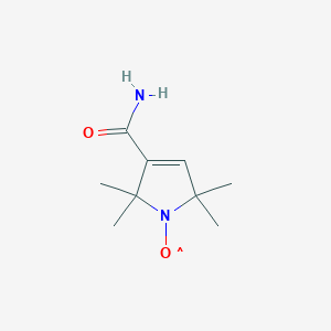 molecular formula C₉H₁₅N₂O₂ B015911 3-Carbamoyl-2,2,5,5-tetramethyl-3-pyrrolin-1-yloxy CAS No. 3229-73-0