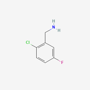 molecular formula C7H7ClFN B1591100 2-Chloro-5-fluorobenzylamine CAS No. 202522-23-4