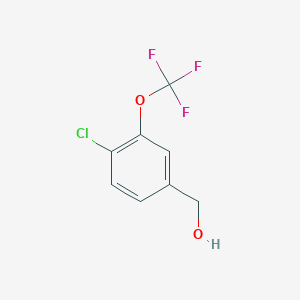 molecular formula C8H6ClF3O2 B1591101 (4-Chloro-3-(trifluoromethoxy)phenyl)methanol CAS No. 886500-89-6