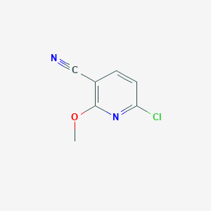 molecular formula C7H5ClN2O B1591114 6-氯-2-甲氧基烟腈 CAS No. 121643-46-7