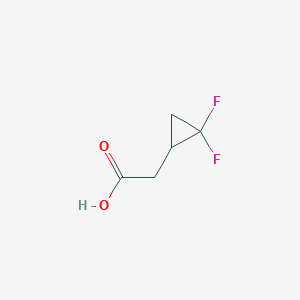 molecular formula C5H6F2O2 B1591117 2-(2,2-Difluorocyclopropyl)acetic acid CAS No. 123131-67-9