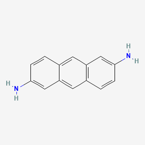 molecular formula C14H12N2 B1591123 蒽-2,6-二胺 CAS No. 46710-42-3