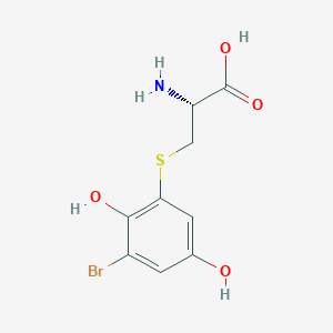 molecular formula C9H10BrNO4S B159114 2-Bromo-6-cystein-S-ylhydroquinone CAS No. 127391-97-3