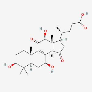 molecular formula C27H40O7 B1591144 lucidenic acid C CAS No. 95311-96-9