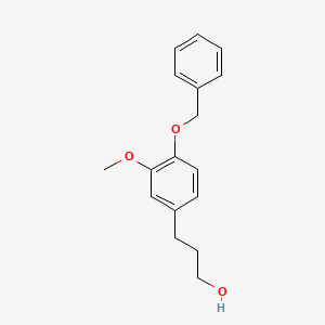 molecular formula C17H20O3 B1591150 3-(4-(Benzyloxy)-3-methoxyphenyl)propan-1-ol CAS No. 57371-44-5