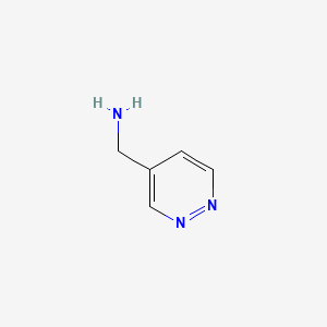 molecular formula C5H7N3 B1591157 吡啶嗪-4-基甲胺 CAS No. 519020-42-9