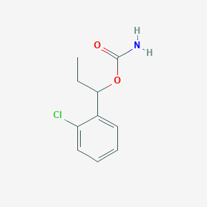 molecular formula C10H12ClNO2 B159116 1-(2-Chlorophenyl)propyl carbamate CAS No. 1690-33-1