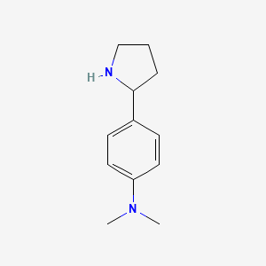 molecular formula C14H22N2O2 B1591164 N,N-dimethyl-4-(pyrrolidin-2-yl)aniline CAS No. 298690-88-7
