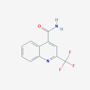 molecular formula C11H7F3N2O B1591168 2-(三氟甲基)喹啉-4-甲酰胺 CAS No. 1185292-59-4