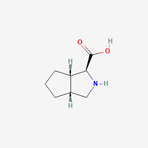 molecular formula C8H13NO2 B1591171 (1S,3aR,6aS)-Octahydrocyclopenta[c]pyrrole-1-carboxylic acid CAS No. 926276-11-1
