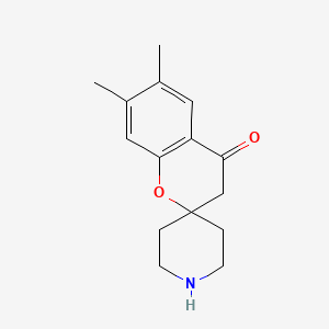 molecular formula C15H19NO2 B1591172 6,7-Dimethylspiro[chroman-2,4'-piperidin]-4-one CAS No. 927978-38-9