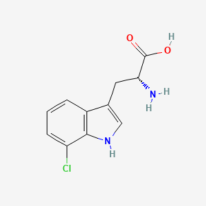molecular formula C11H11ClN2O2 B1591175 7-氯-D-色氨酸 CAS No. 75102-74-8