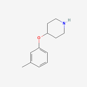molecular formula C12H17NO B1591178 4-(3-甲基苯氧基)哌啶 CAS No. 63843-46-9