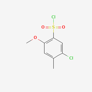 molecular formula C8H8Cl2O3S B1591179 5-Chloro-2-methoxy-4-methylbenzenesulfonyl chloride CAS No. 889939-48-4