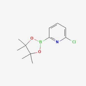 molecular formula C11H15BClNO2 B1591184 2-Chloro-6-(4,4,5,5-tetramethyl-1,3,2-dioxaborolan-2-yl)pyridine CAS No. 652148-92-0