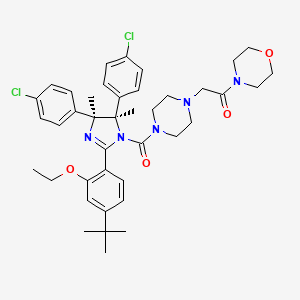 molecular formula C40H49Cl2N5O4 B1591189 p53 and MDM2 proteins-interaction-inhibitor (chiral) CAS No. 939981-37-0