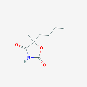 molecular formula C8H13NO3 B159119 5-Butyl-5-methyl-1,3-oxazolidine-2,4-dione CAS No. 130689-73-5
