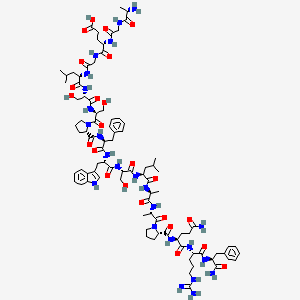molecular formula C89H130N24O24 B1591194 H-Ala-Gly-Glu-Gly-Leu-Ser-Ser-Pro-Phe-Trp-Ser-Leu-Ala-Ala-Pro-Gln-Arg-Phe-NH2 CAS No. 99588-52-0