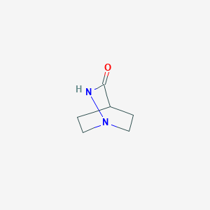 molecular formula C6H10N2O B159120 1,2-Diazabicyclo[2.2.2]octan-3-one CAS No. 1632-26-4