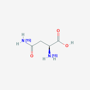 molecular formula C4H8N2O3 B1591202 L-天冬酰胺-15N2 CAS No. 748757-99-5