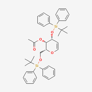 molecular formula C40H48O5Si2 B1591203 4-O-Acetyl-3,6-di-O-(tert-butyldiphenylsilyl)-D-galactal CAS No. 342029-19-0