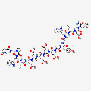 molecular formula C98H126N20O31 B1591223 (Leu15)-Gastrin I (human) CAS No. 39024-57-2
