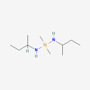 molecular formula C10H26N2Si B1591224 二甲基-N,N'-双(1-甲基丙基)硅烷二胺 CAS No. 93777-98-1