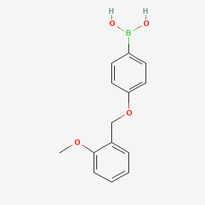 molecular formula C14H15BO4 B1591225 (4-((2-Methoxybenzyl)oxy)phenyl)boronic acid CAS No. 871125-74-5