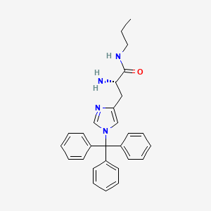molecular formula C28H30N4O B1591227 N(im)-Trityl-L-histidine-propylamide CAS No. 171176-63-9